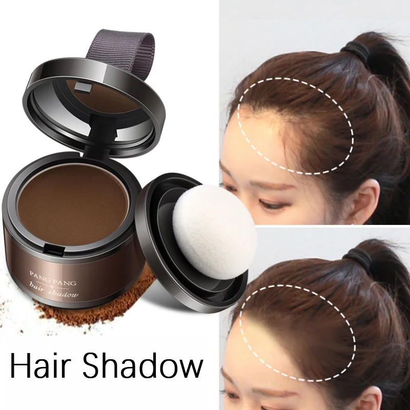 

1 Pc Magic Fluffy Thin Hair Powder Pang Pang Hair Line Shadow Makeup Hair Concealer Root Cover Up Unisex Instant Gray Coverage
