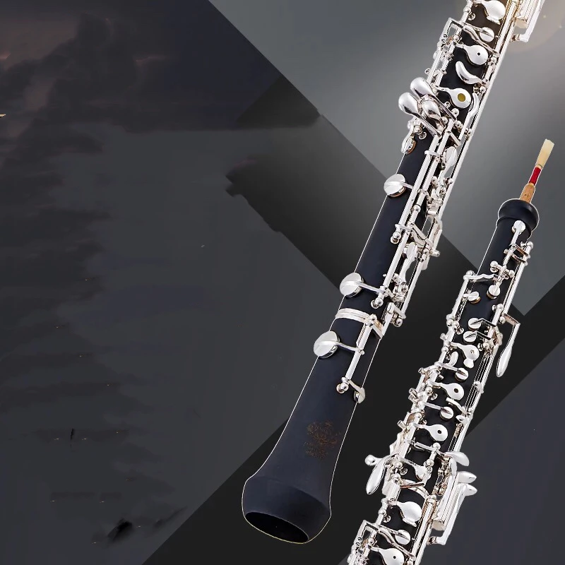 

Hot Sale Professional C Key Oboe Semi-automatic Style Cupronickel Plated Silver