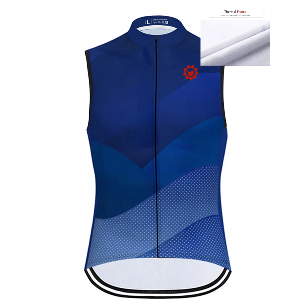 

2020 New Winter Men Pro Team Cycling Jerseys Sleeveless Vest Mtb Bicycle Bike Cycling Clothing Vest Fleece To Keep Warm
