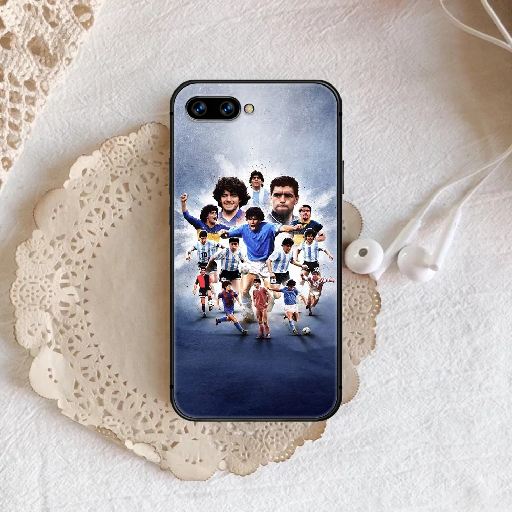 

Maradona Phone Case Cover Hull For honor 7a 8 8s 8a 8x 9 9x 10 20 i Lite Pro black Coque Silicone Funda Fashion Cover Trend Back
