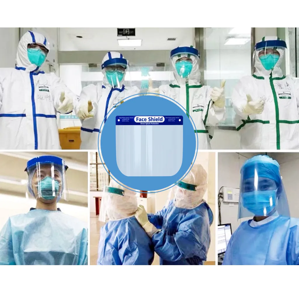 Adjustable New Protection shield Splash Transparent Plastic Safety Faces Shields Spare Visors For Head Mask Eye | Спорт и