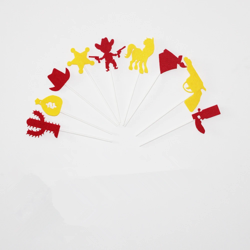 Украшения для вечерние в западном стиле ковбойский тематический баннер ботинки