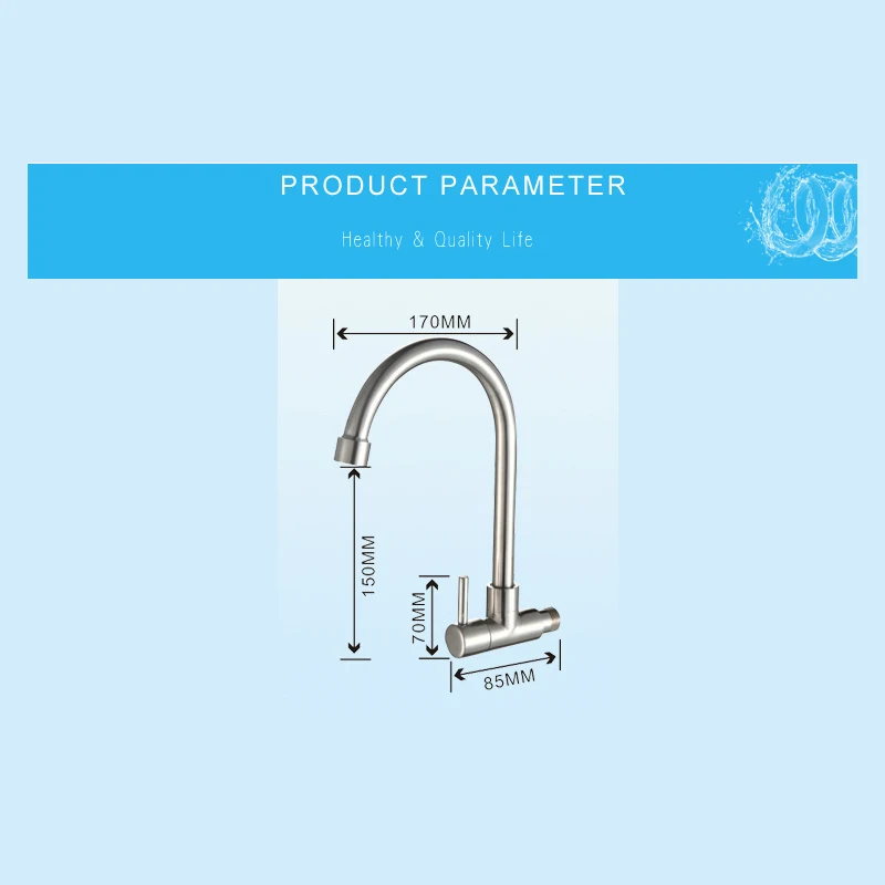 Torneira Para Lavabo кухонный кран для раковины одноместный холодной воды Матовый из