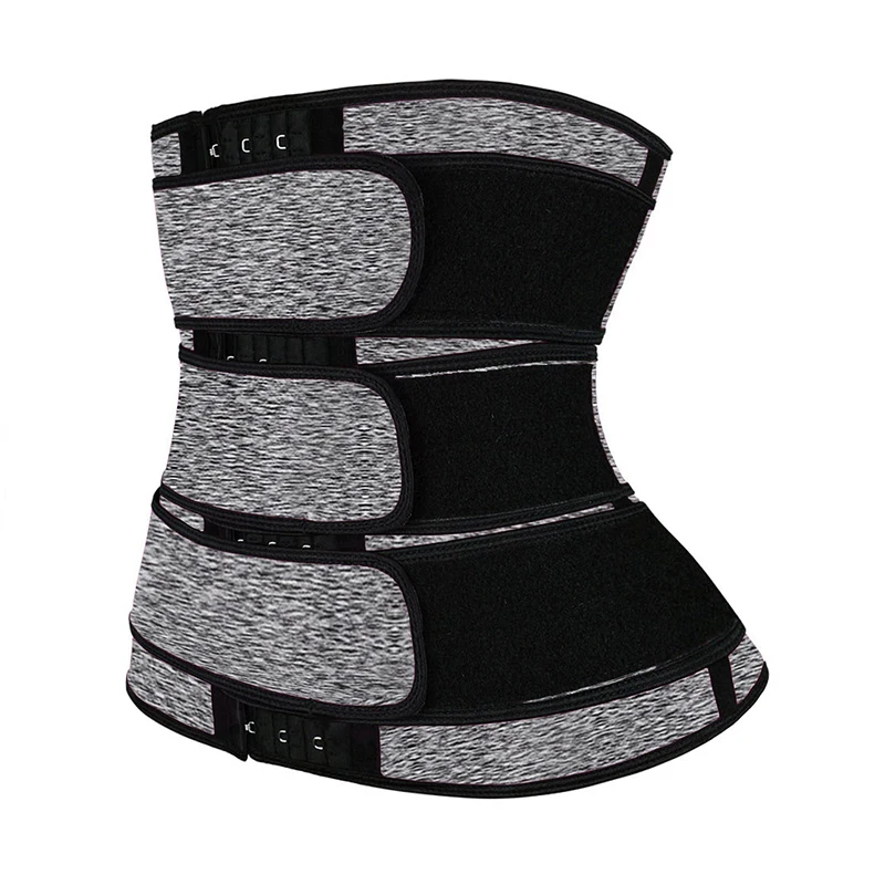 

YBFDO 2021 New Men Waist Trainer Sauna Sweat Slimming Three-breasted Belt Modeling Strap Weight Loss Body Shaper Workout Fitness