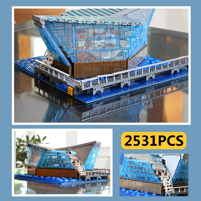 601099 MOC архитектурный строительный блок Сингапур бутик одежды ювелирный магазин