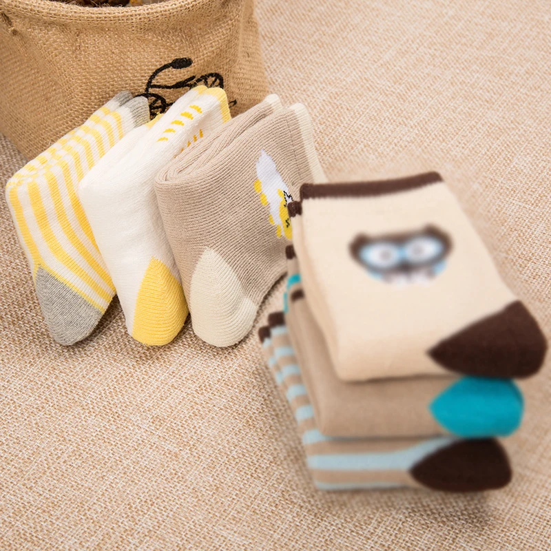 Детские хлопковые толстые махровые носки 1 3 лет три пары платьев для мальчиков