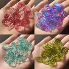 2040 шт., градиентные стеклянные бусины в форме листа