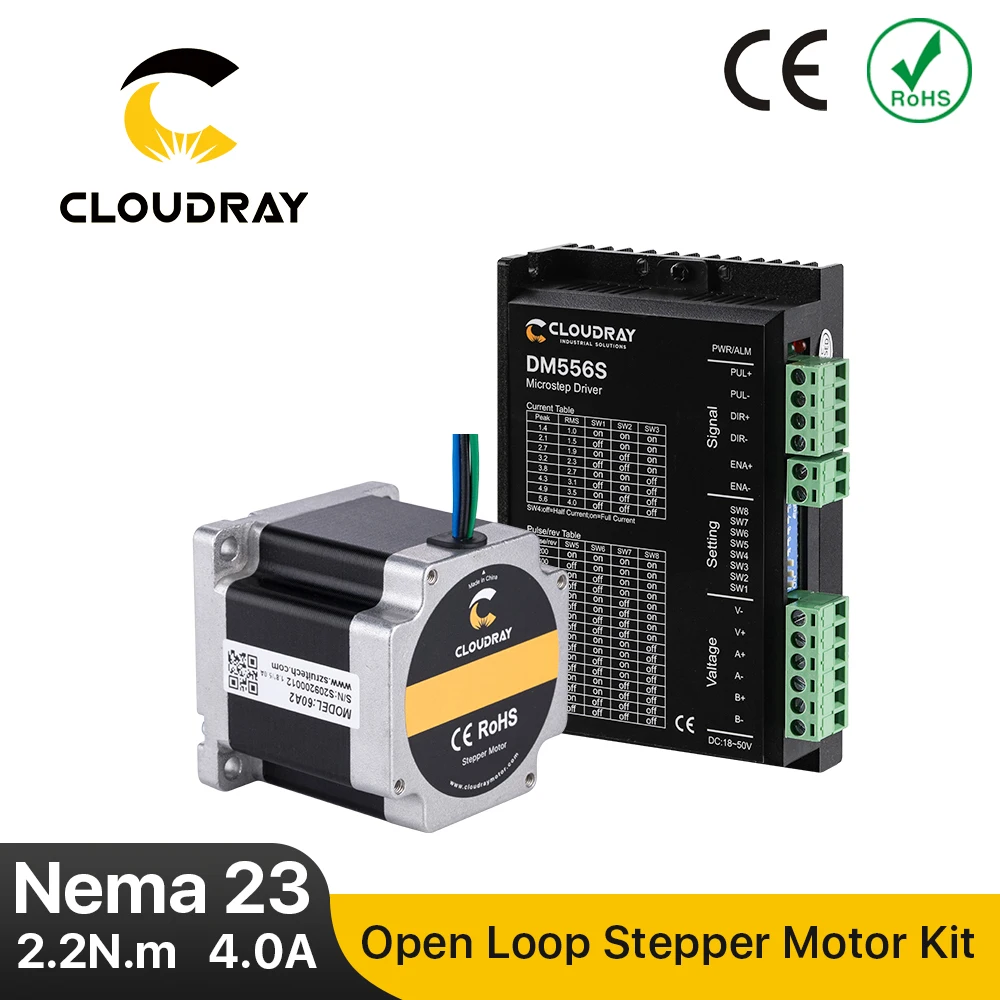 Cloudray Nema 23 Stepper Motor Driver Kit Open Loop 2.2N.m 4