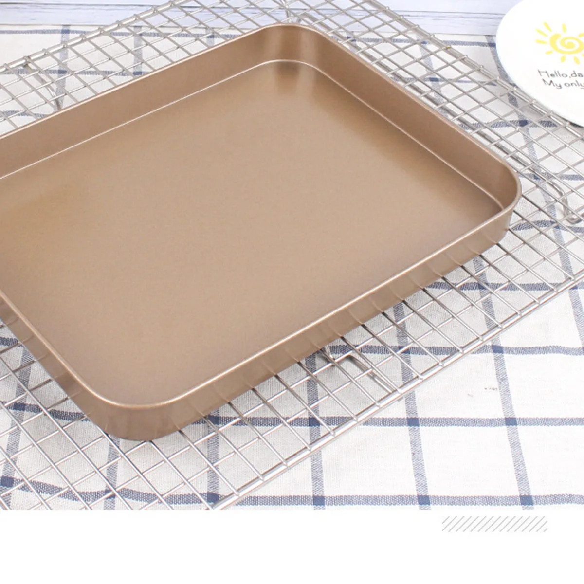 

Baking Oven Tray Kitchen Tools Cake Bread Biscuit Loaf Pan Dish For Baking Bakeware Rectangle Non-Stick Ramekin