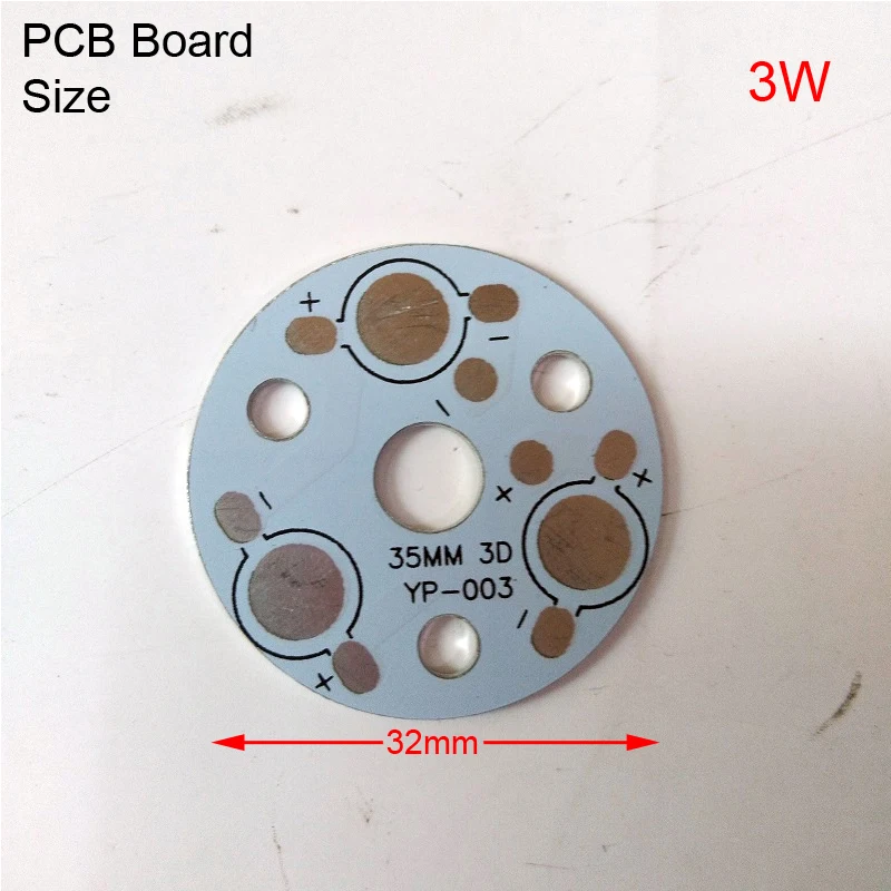 3W 35mm 1/5/10/50 шт База Светодиодный пластина pcb самодельный радиатор Панель для потолочного освещения, bulib свет Алюминий доска 1/3/4/5/7/9/12W подложка - Испускаемый цвет: 3W 35mm