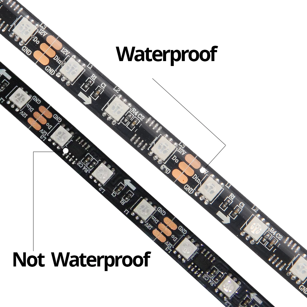 Светодиодный индивидуально адресуемый RGB светильник/лента 5M WS 2811 30 s/M + 21 ключ