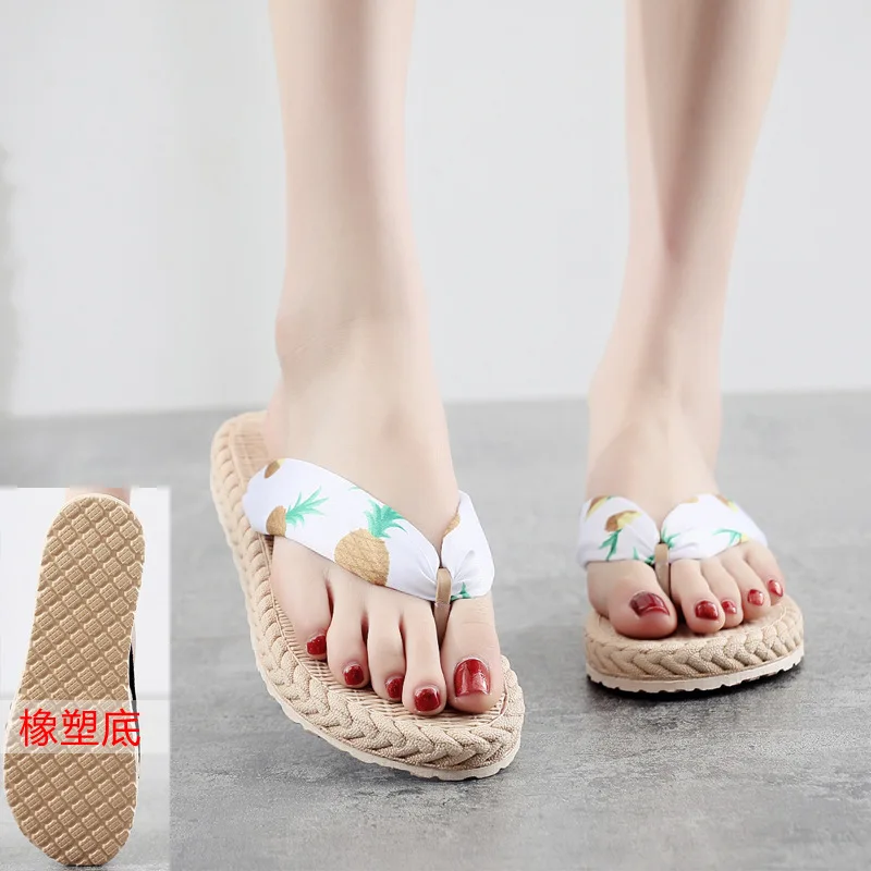 

Summer Women Slippers Flat Heel Slides Platform Flip Flops Peep Toe Flower Casual Beach Female Ladies Shoes Zapatos De Mujer
