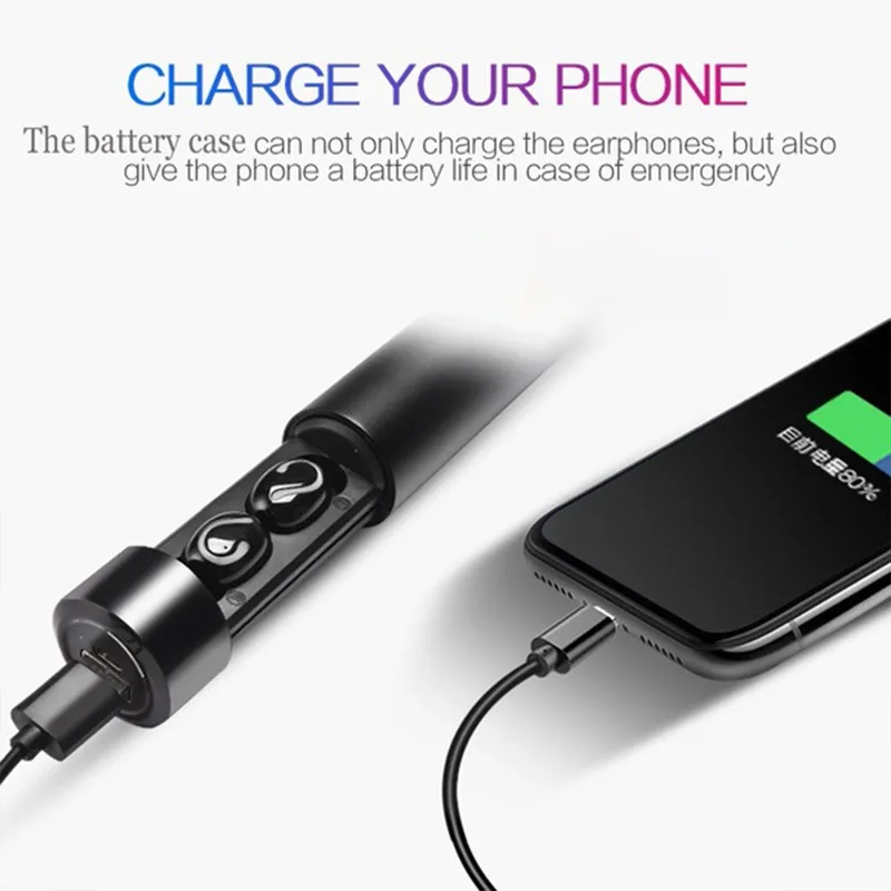 Q67 наушники-вкладыши TWS с наушники Беспроводной Bluetooth 5 0 ухо телефонов хэндс-фри 1500