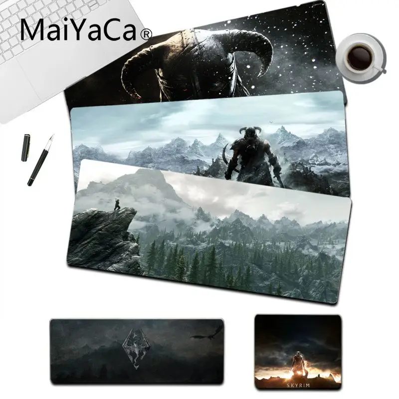 

MaiYaCa Skyrim New Arrivals Rubber Mouse Durable Desktop Mousepad Size for Deak Mat for overwatch/cs go/world of warcraft