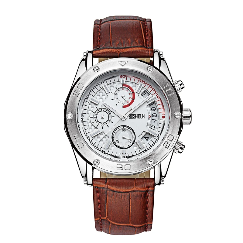 

Luxury Leather Mens Wristwatches Men Top Brand Waterproof 50M Sports Watches Luminous watch