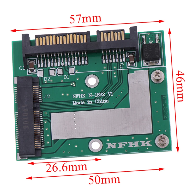 Новый MSATA SSD на 2 5 дюйма SATA 6.0gps адаптер преобразователь карта Модульная плата Mini Pcie