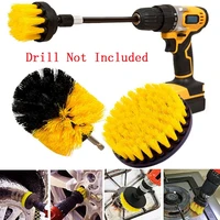 4 pcs drill brush tub grout power scrubber cleaning shower tires carpet kitchen combo tool scrub cordless electric drills kit