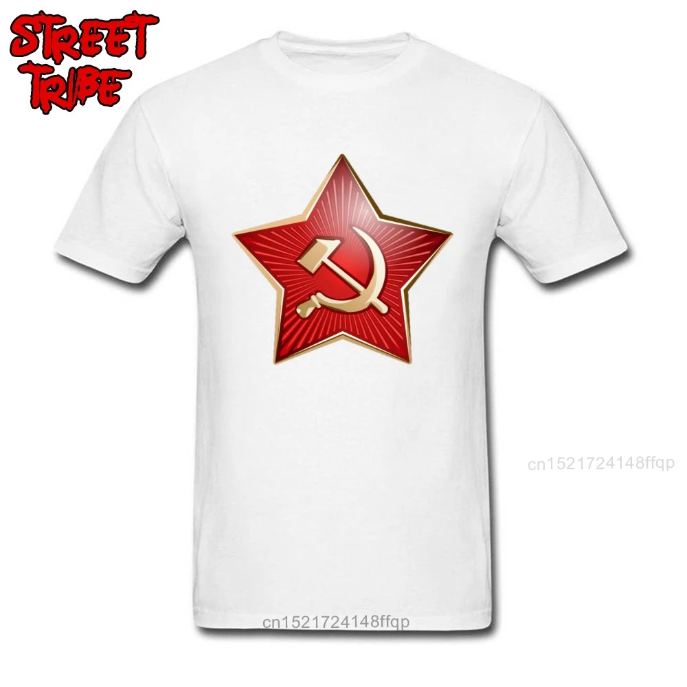 Мужская приталенная футболка с логотипом C P Red Star брендовая Футболка принтом CCCP