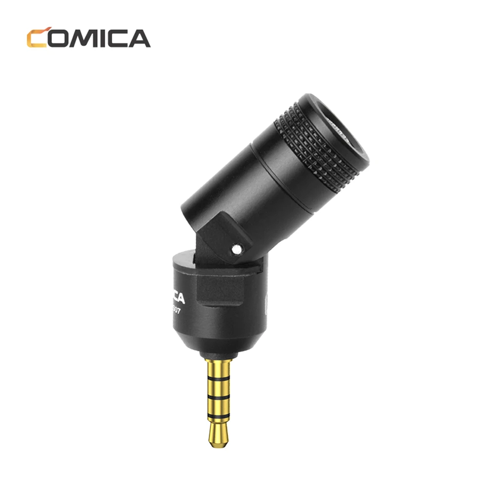COMICA CVM-VS07 Mini Omnidirectional Microphone Mic 3.5mm TRRS Plug 90° for GoPro Action Camera DSLR Cellphone Stabilizer | Электроника