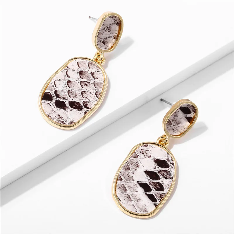 IF ME винтажные золотые серьги подвески из искусственной кожи в виде змеи для