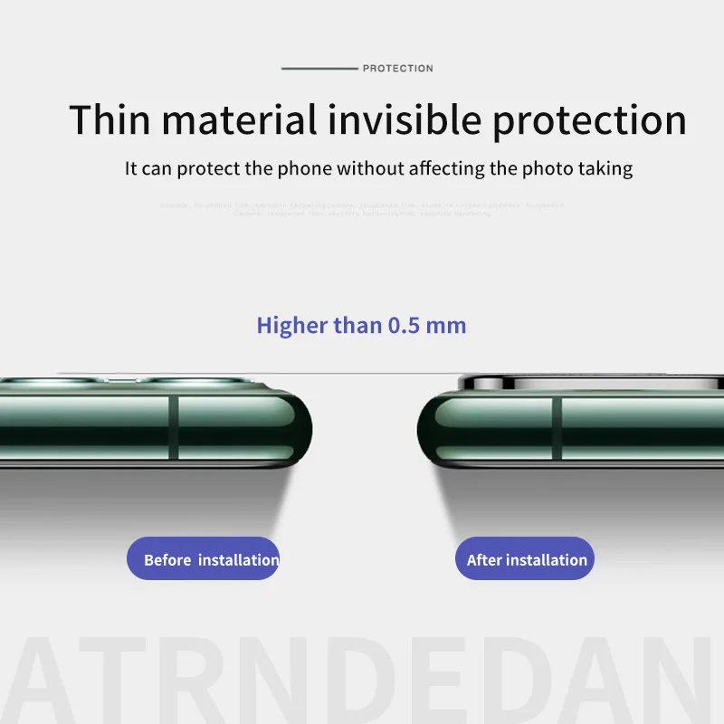 Защитный чехол для объектива задней камеры iPhone 11 Pro Max металлическая крышка из