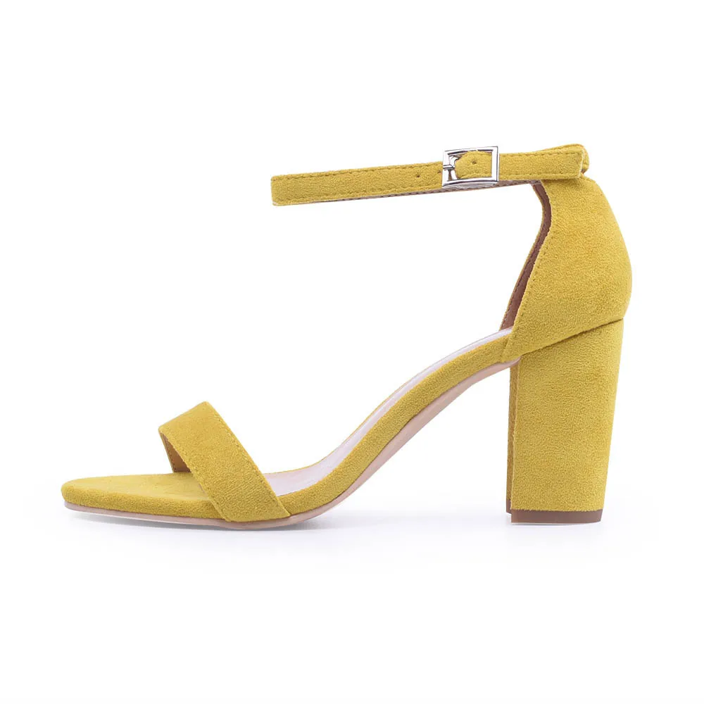 

2020 trend new women's shoes thick heel buckle sandals professional high heels fashion women's shoes