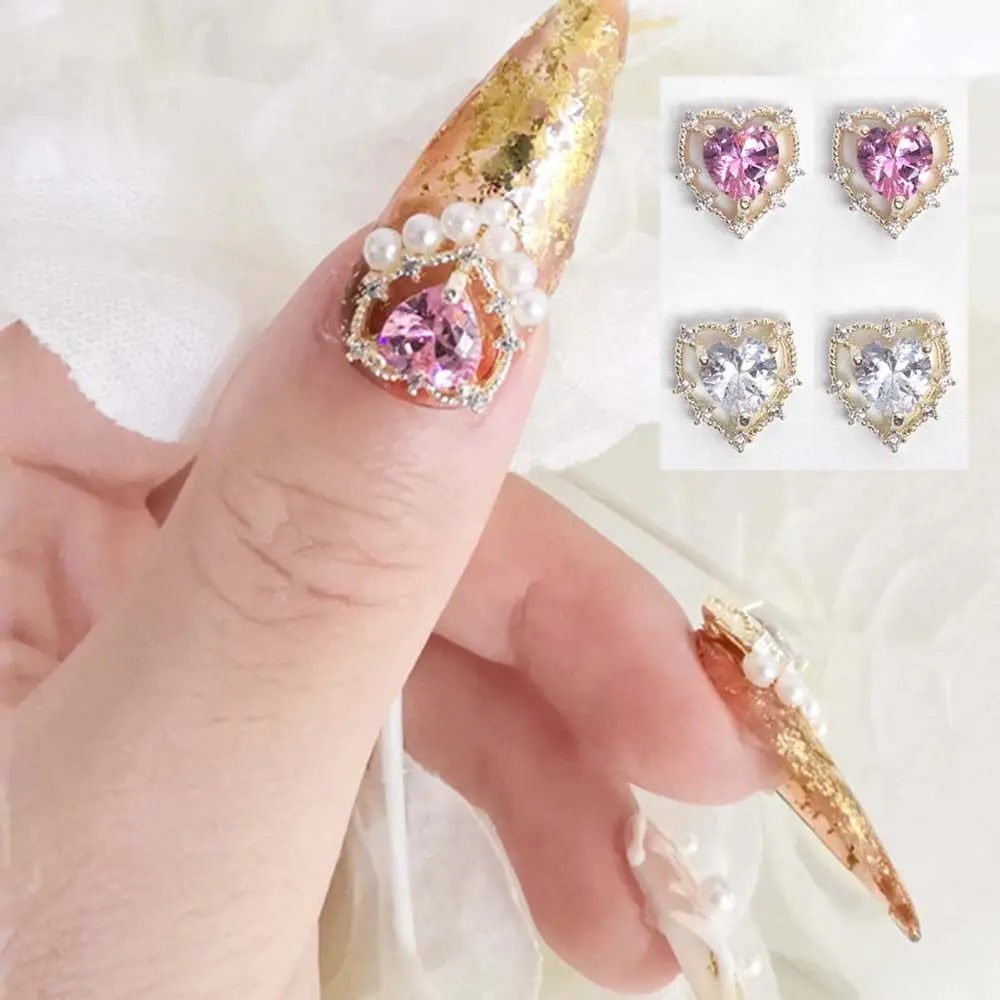

Zircon Heart-shaped Shiny Luxury Color Diamond Ornaments DIY Nail Art Decoration Nail Art Rhinestones Love Nail Art Jewelry