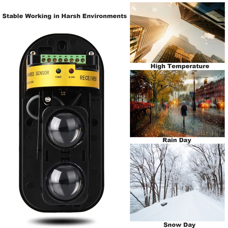 20 м ~ 150 Водонепроницаемый двухлучевой Сенсор активный инфракрасный охранный ИК