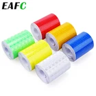 Светоотражающая лента 5 см x 3 м, светоотражающая лента, клейкая лента для автомобиля, светоотражающая пленка с кристальными краями в виде сот, предупреждение о дорожном движении