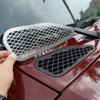 for toyota fj cruiser 2007 2022 stainless car front hood vent decoration piece protection cover decorate sticker car accessories