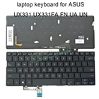Клавиатура с подсветкой UX331, сменные клавиатуры для ASUS zenbook UX331FN UX331U UX 331 UN FA US, черный винт для ноутбука, распродажа