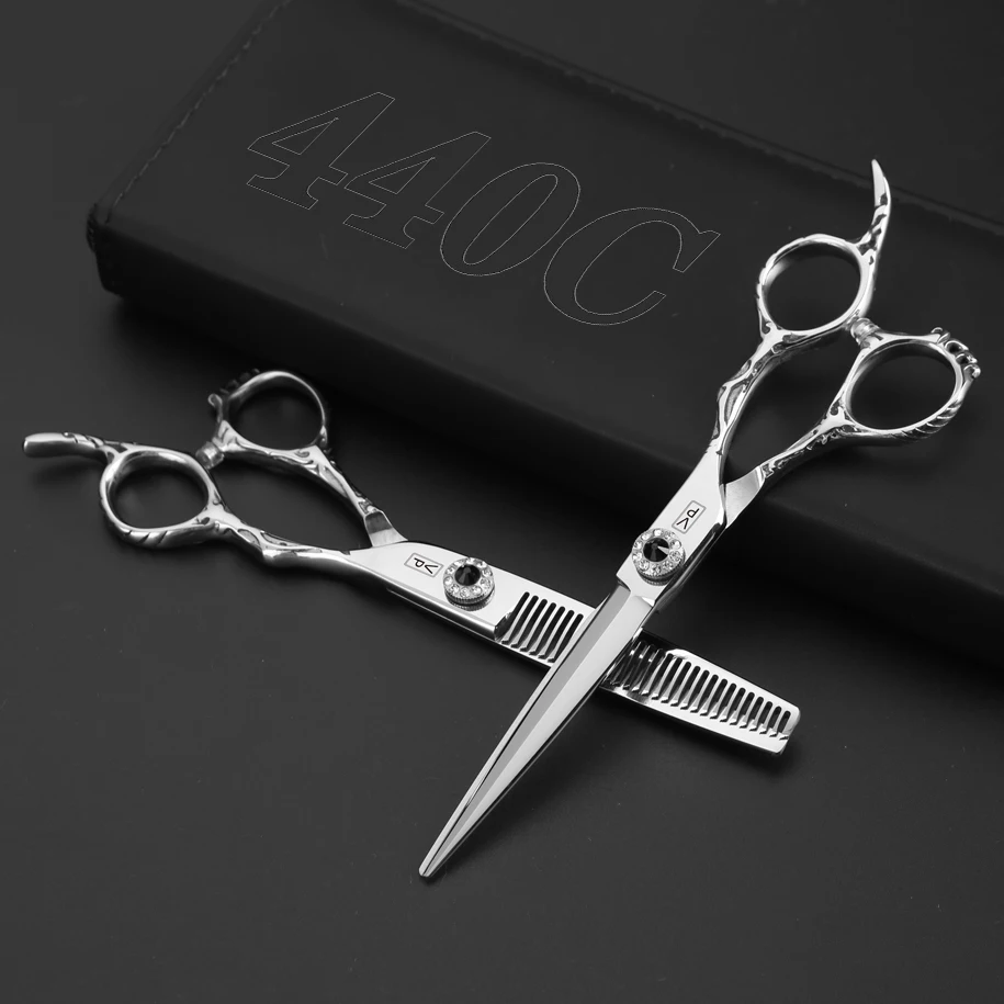 6 0 Профессиональные парикмахерские ножницы для стрижки волос Парикмахерские