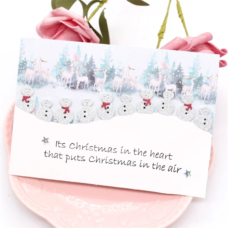 ZFPARTY Снеговик границы металлический Трафаретный вырубной штамп Трафареты для