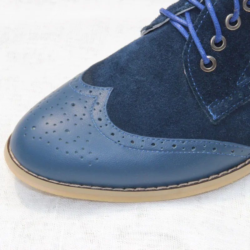 Сезон весна Новинка С круглым носком на толстом каблуке Туфли плоской подошве с