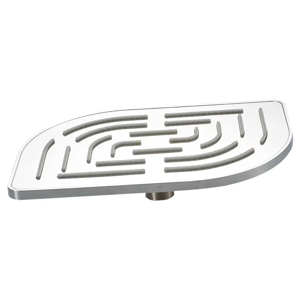 

Marine High Flow Leaf Shower Head 8" High Pressure Waterfall Stainless Steel