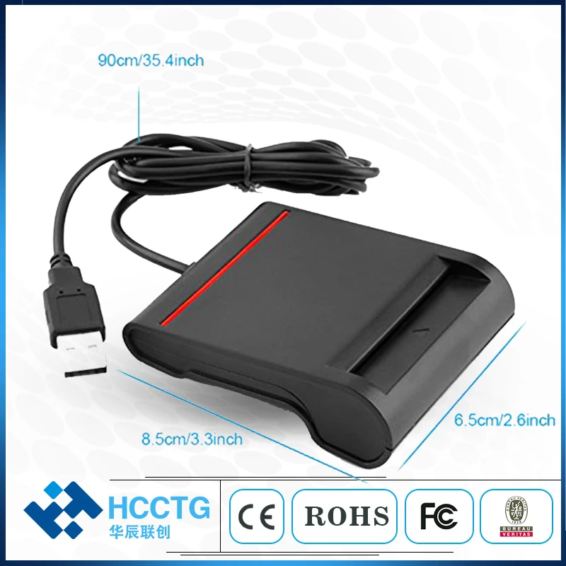 Устройство для чтения смарт карт DCR30 USB 2 0 кардридер ISO7816 IC ПК/SC CCID|Картридеры| |