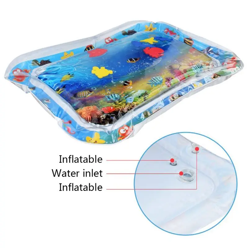 

Leakproof Baby Kids Water Play Mat Inflatable PVC Infant Playmat Cushion for Toddler Activity Playing Supplies