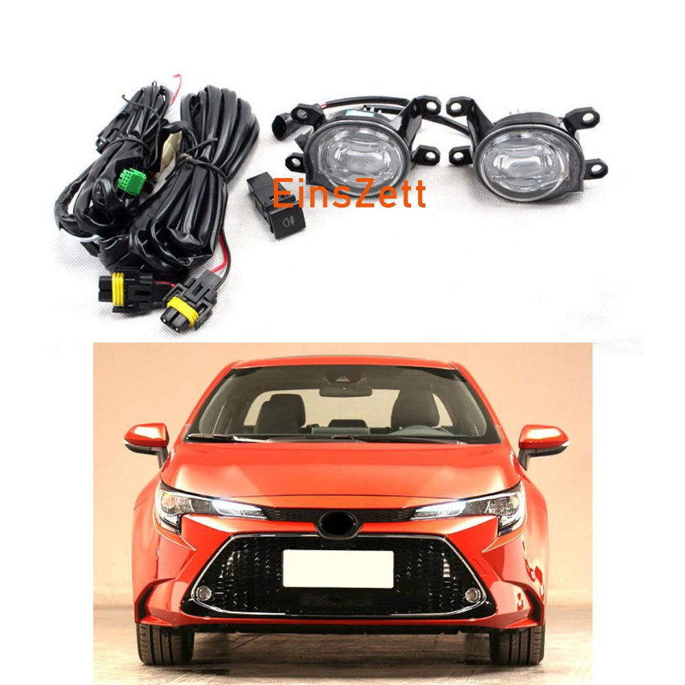 1 комплект автомобильных противотуманных фар в сборе для Toyota Corolla/Levin 2019 передний