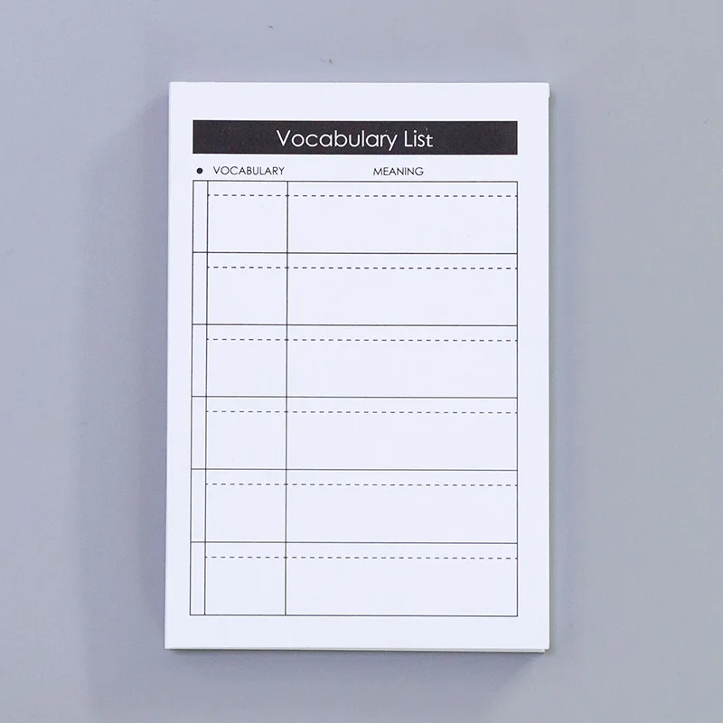 Glossary Notebook Записная книжка caderno memo pad notes to do list еженедельник zeszyty szkolne libreta sticky papeleria notas adhesivas canceleria - Цвет: Glossary Notebook