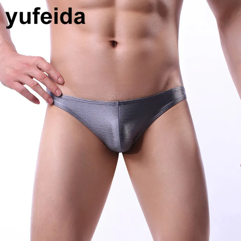 Мужские трусы нижнее белье гладкие с низкой талией сексуальные мужские мешочком