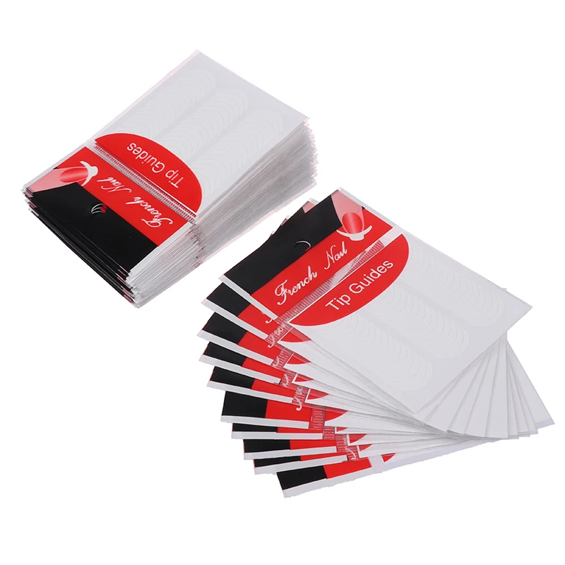 50 Сумка Профессиональный французский наконечник направляющие Стикеры Дизайн