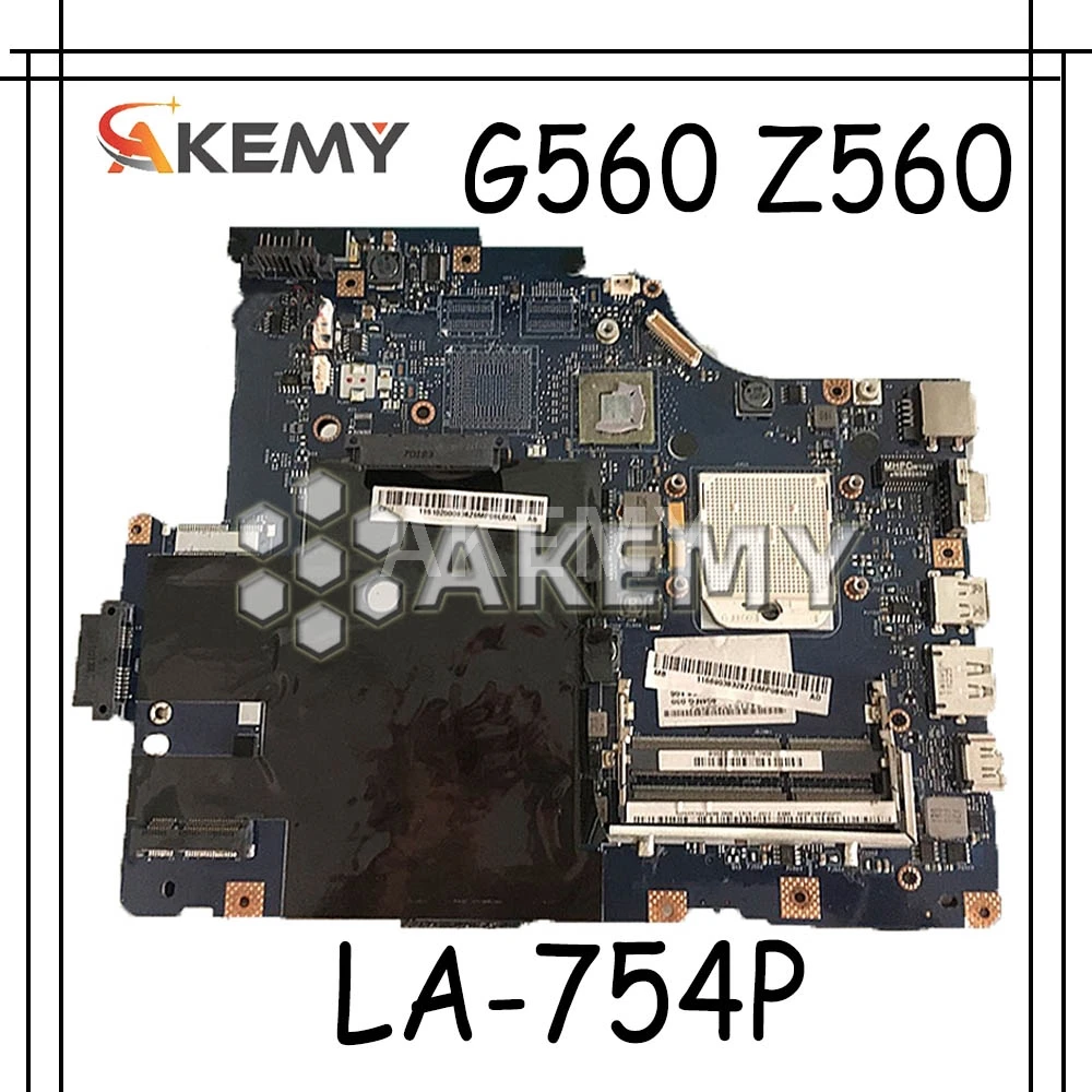 LA 754P материнская плата для For Lenovo G560 Z560 ноутбука (без порта HDMI) Тестовая