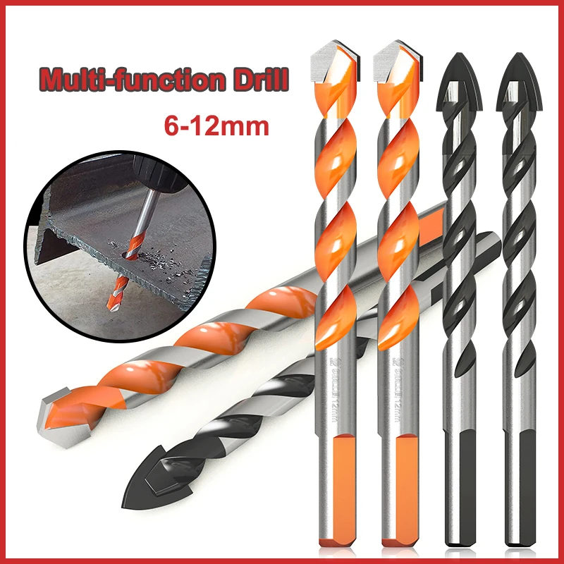 

4/5Pcs Ultimate Brill Bits Multi-Material Triangle Drill Bit Diamond Set for Tile Concrete Brick Glass Wood Stone 6-12mm