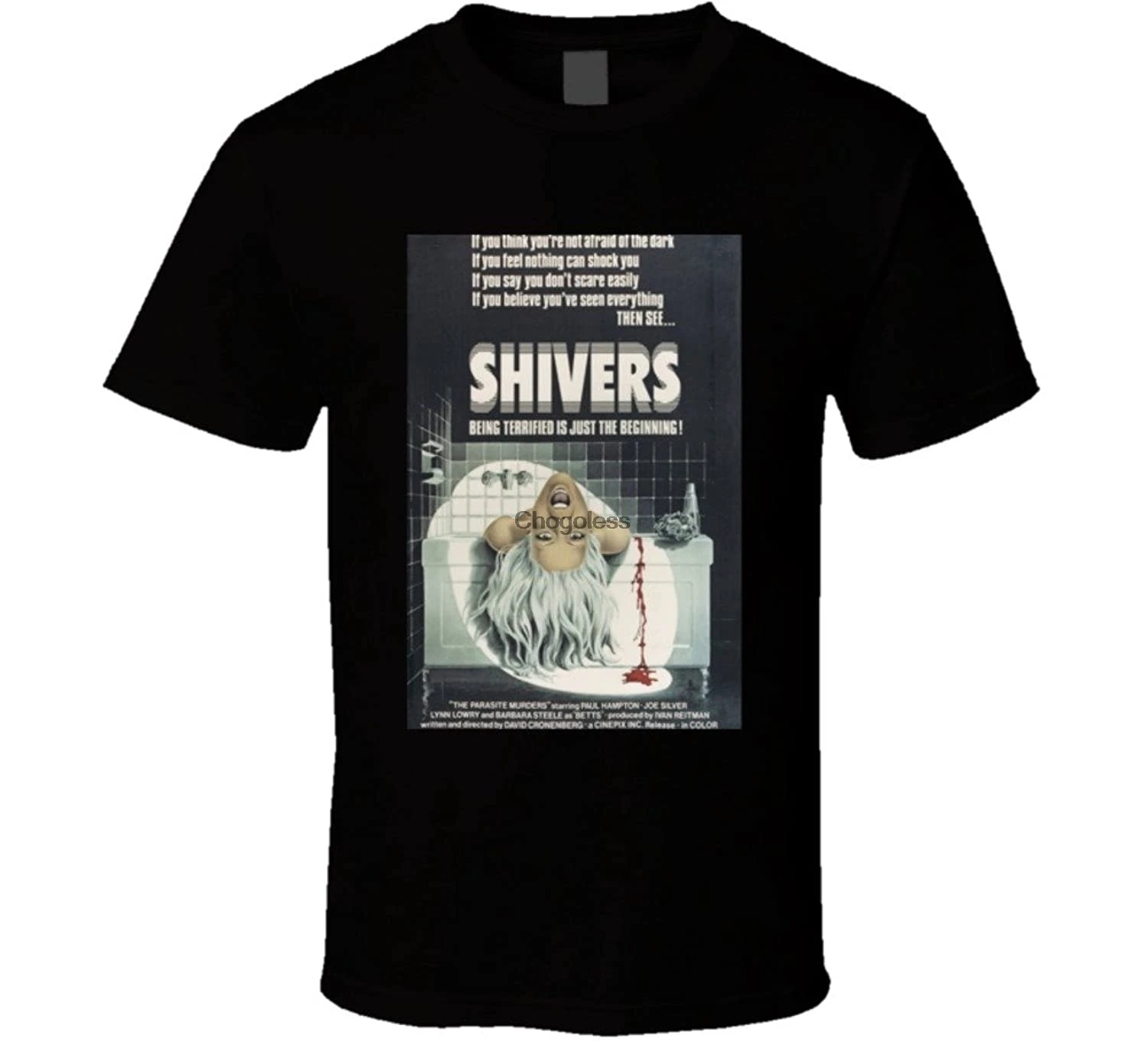 Крутая Винтажная Футболка shiвера с постером фильма 70-х | Мужская одежда