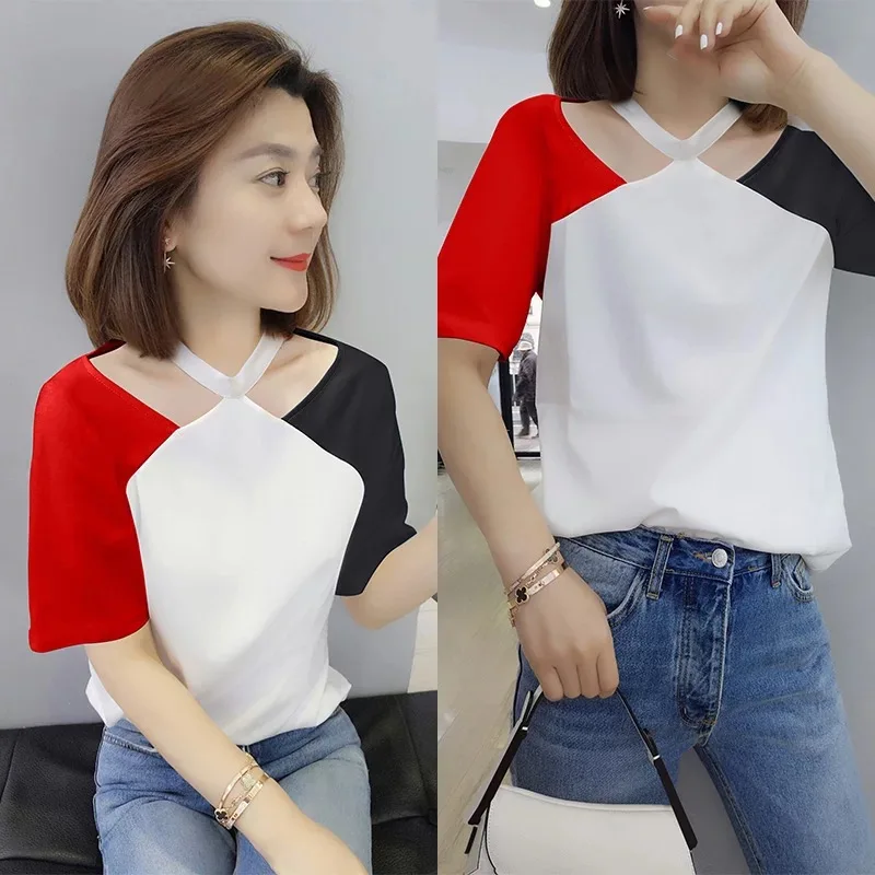 

2021 Tops T-shirts pink Cotton Female Fashion Womens Garment