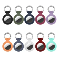 hot sale 2021 newest suitable for apple airtags locator silicone protective sleeve metal ring buckle sports soft plastic shell