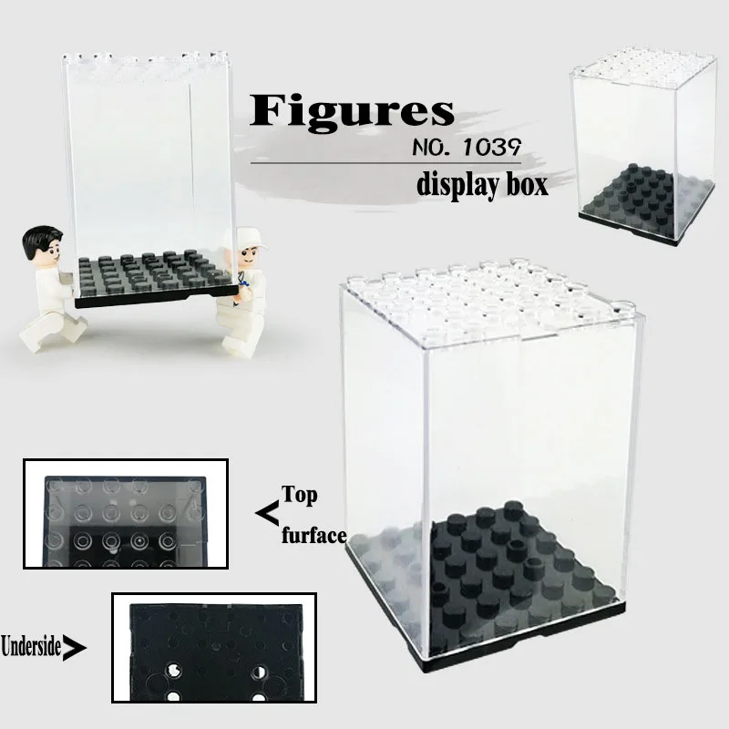 Пылезащитная Прозрачная крышка для фигурок коробка демонстрации строительный