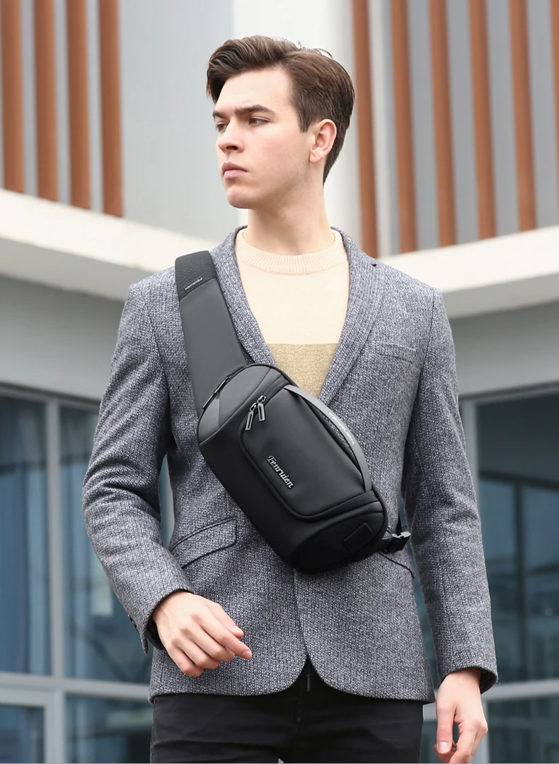 Anti-thief Sling Bag Crossbody Bag Waterproof Men Sling Bag Fit 9.7 inch  Ipad Fashion Shoulder Bag – zinmark