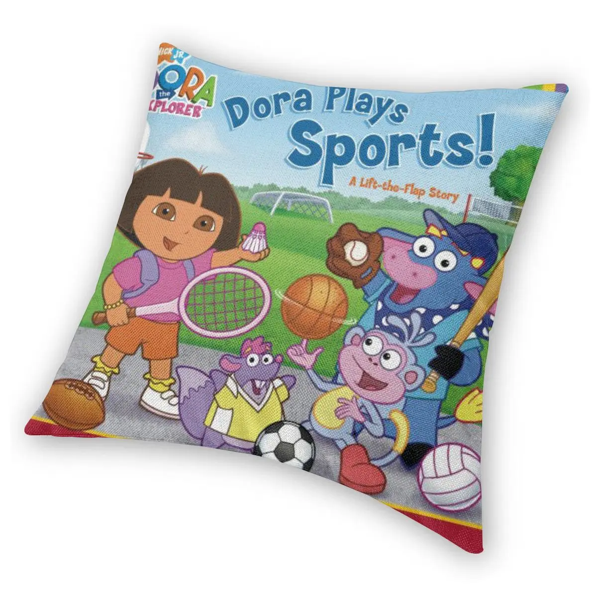 Чехол для подушки с рисунком Дора Explorer 942|Наволочка| |