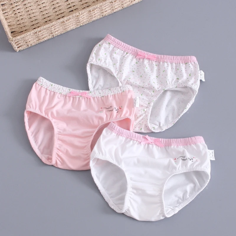 Girls panties  100% cotton panties panties  version 1-12 years old 3pcs panties for girls CHU001